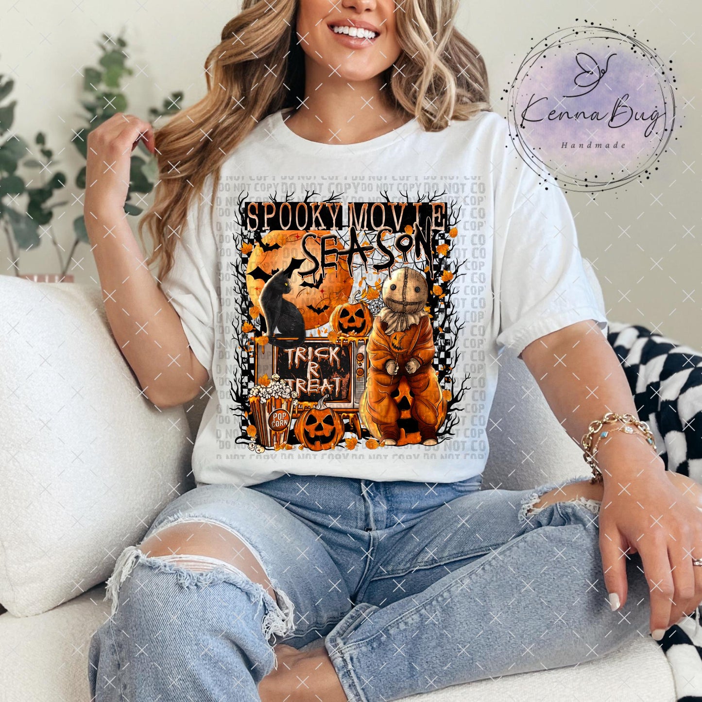 Spooky Movie Season, Halloween, Trick or Treat, DTF Transfer, Ready to Press, Shirt Transfer, Heat Transfer, Direct to film Transfer