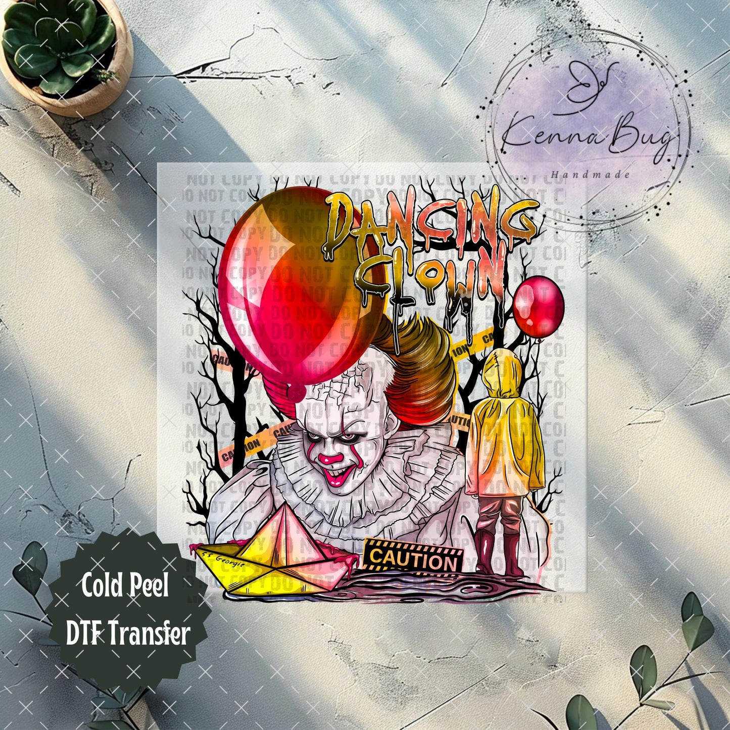 Dancing Clown, Horror Movies, Pennywise, DTF Transfer, Ready to Press, Shirt Transfer, Heat Transfer, Direct to film Transfer