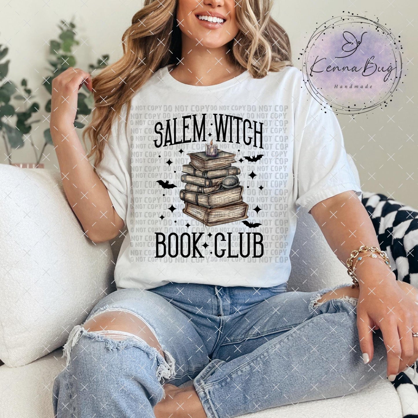 Salem Witch Book Club, DTF Transfer, Ready to Press, Shirt Transfer, Heat Transfer, Direct to film Transfer