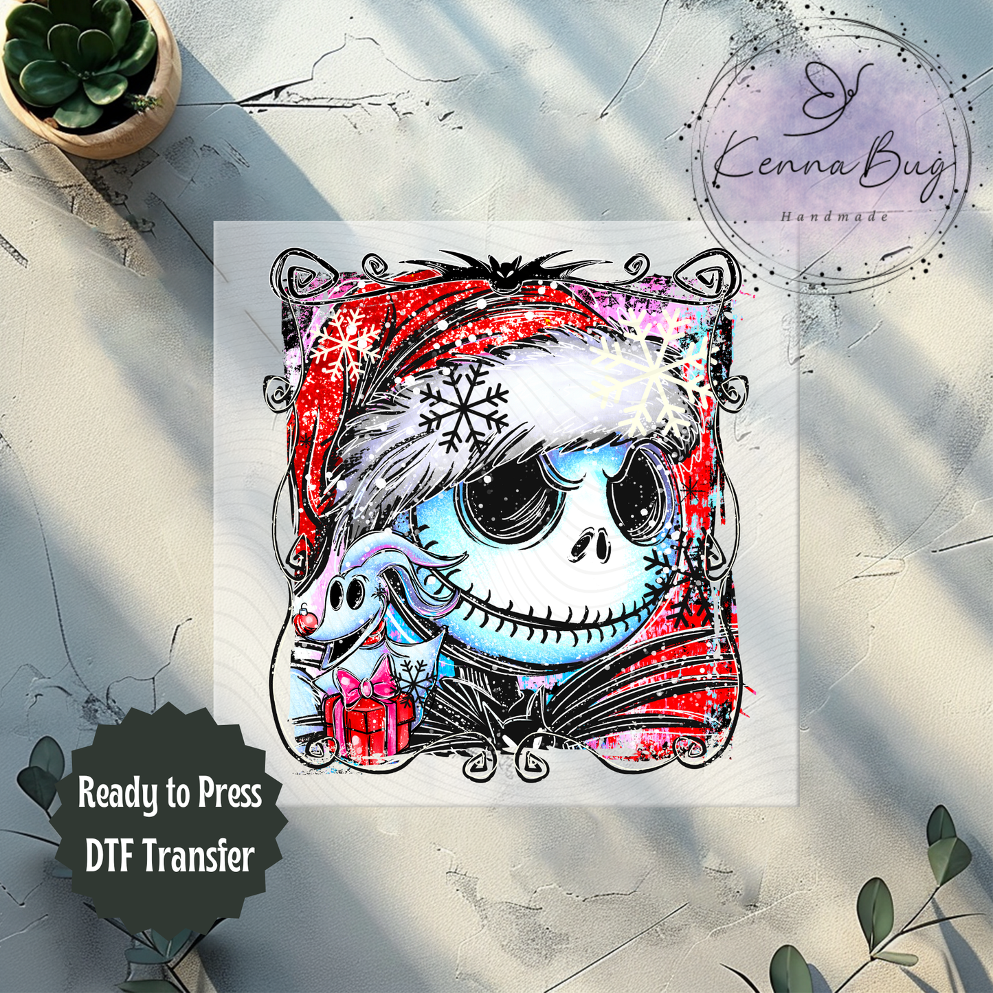 Jack, Nightmares, Christmas Movie, DTF Transfer, Ready to Press, Shirt Transfer, Heat Transfer, Direct to film Transfer