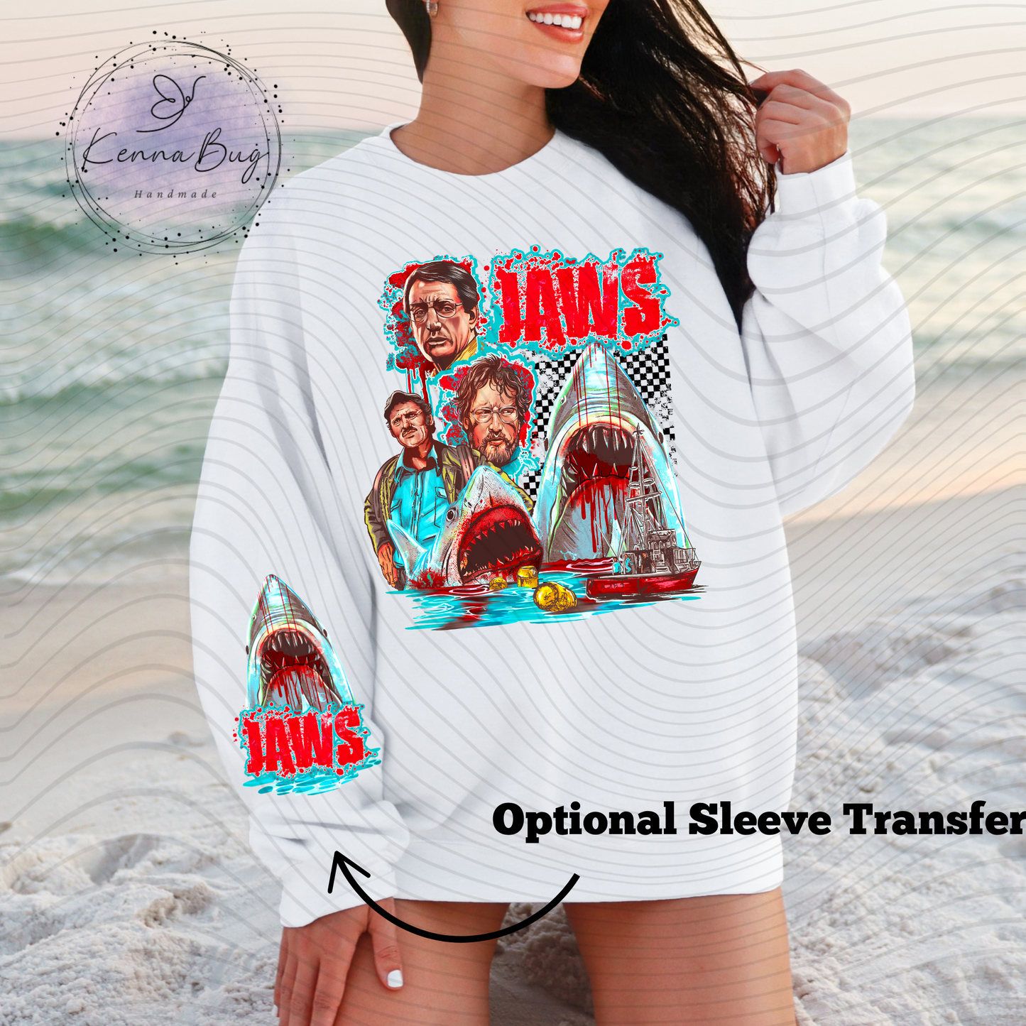 1976 Killer Shark, Thriller Movie, DTF Transfer, Ready to Press, Shirt Transfer, Heat Transfer, Direct to film Transfer