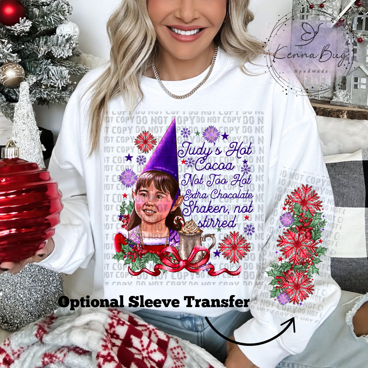 Santa Clause, Judys Hot Cocoa, Christmas Movie, DTF Transfer, Ready to Press, Shirt Transfer, Heat Transfer, Direct to film Transfer