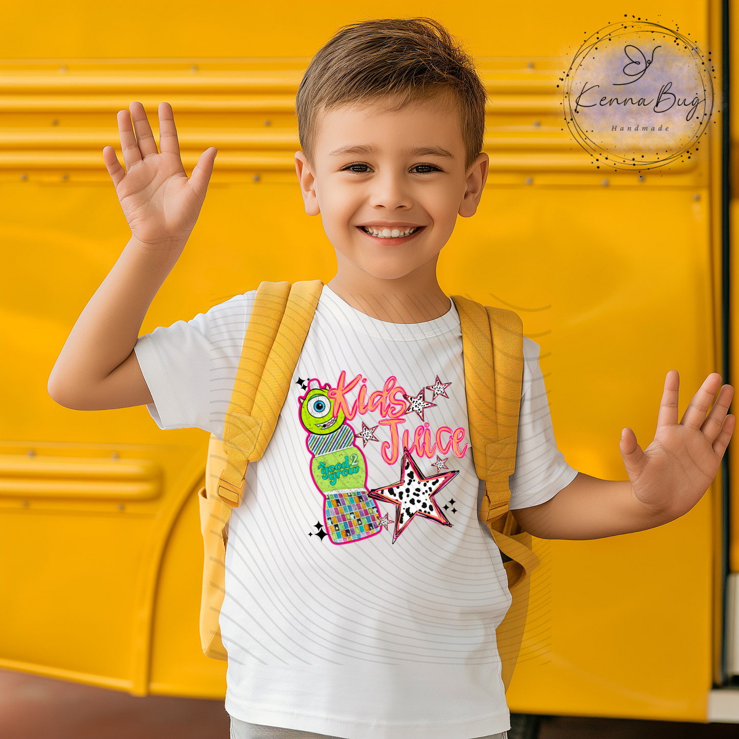 Kid Juice, One Eyed Monster, DTF Transfer, Ready to Press, Shirt Transfer, Heat Transfer, Direct to film Transfer