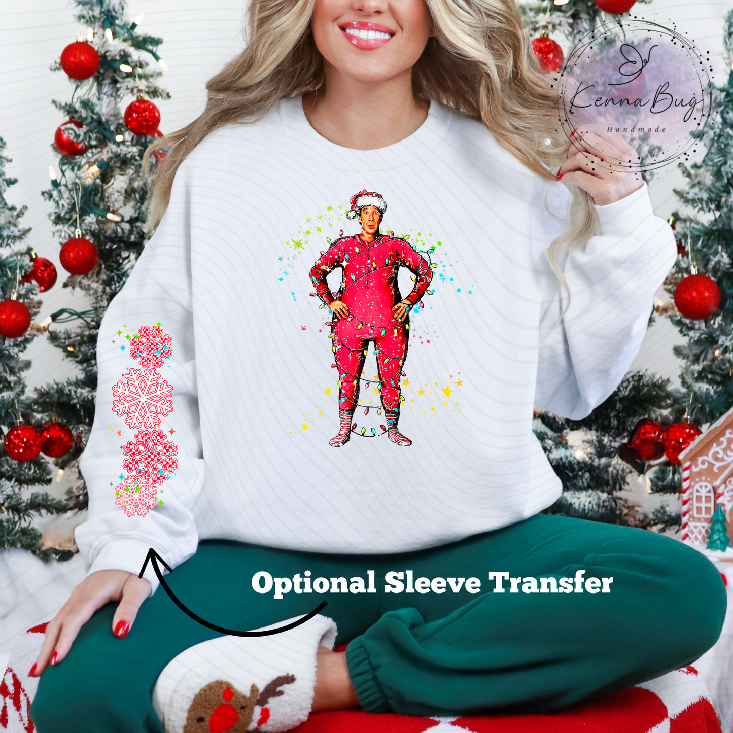 Kris Kringle, Christmas Lights, Santa Claus, Christmas Movie, DTF Transfer, Ready to Press, Shirt Transfer, Heat Transfer, Direct to film Transfer