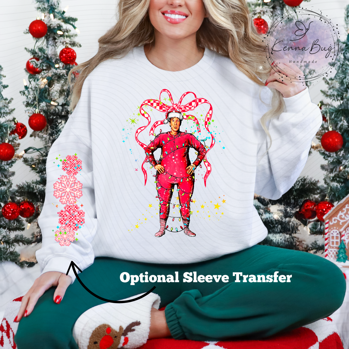 Kris Kringle, Christmas Bow, Santa Claus, Christmas Movie, DTF Transfer, Ready to Press, Shirt Transfer, Heat Transfer, Direct to film Transfer