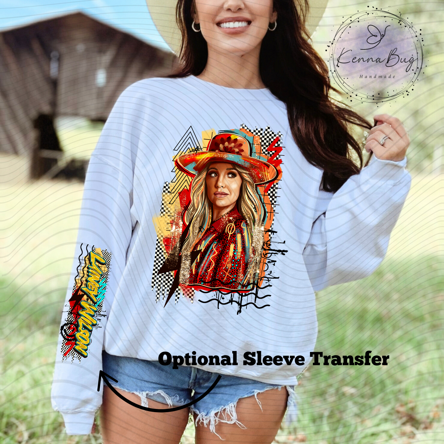 Lainey, Country Music, Singer, DTF Transfer, Ready to Press, Shirt Transfer, Heat Transfer, Direct to film Transfer