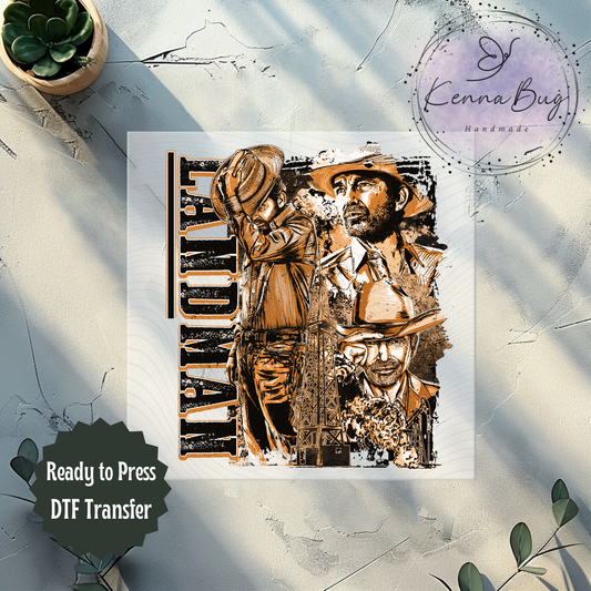 Landman, Western Drama, DTF Transfer, Ready to Press, Shirt Transfer, Heat Transfer, Direct to film Transfer