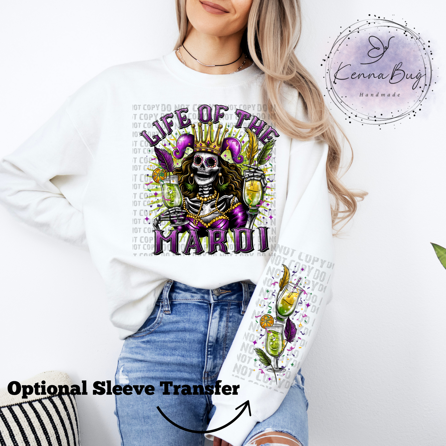 Life Of the Mardi, Mardi Gras, New Orleans, DTF Transfer, Ready to Press, Shirt Transfer, Heat Transfer, Direct to film Transfer