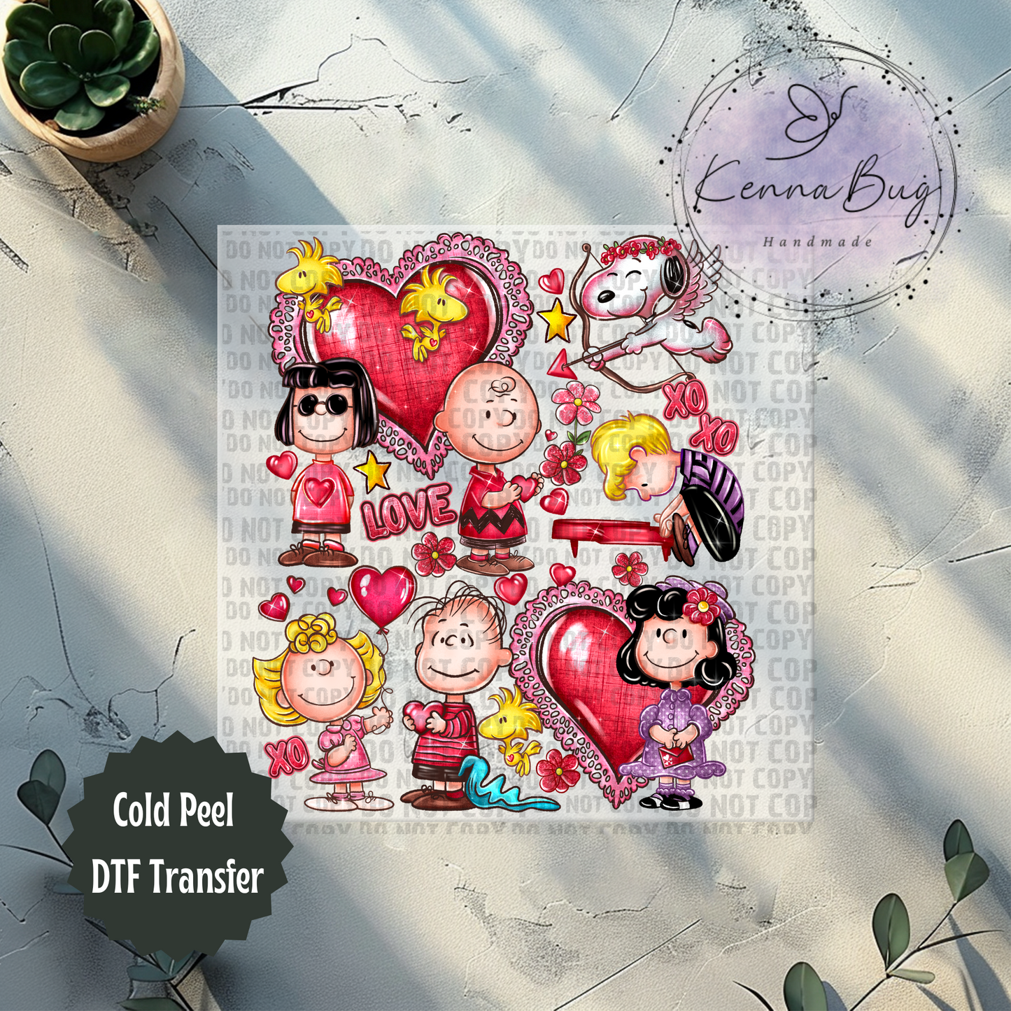 Love, Charlie Valentines, DTF Transfer, Ready to Press, Shirt Transfer, Heat Transfer, Direct to film Transfer