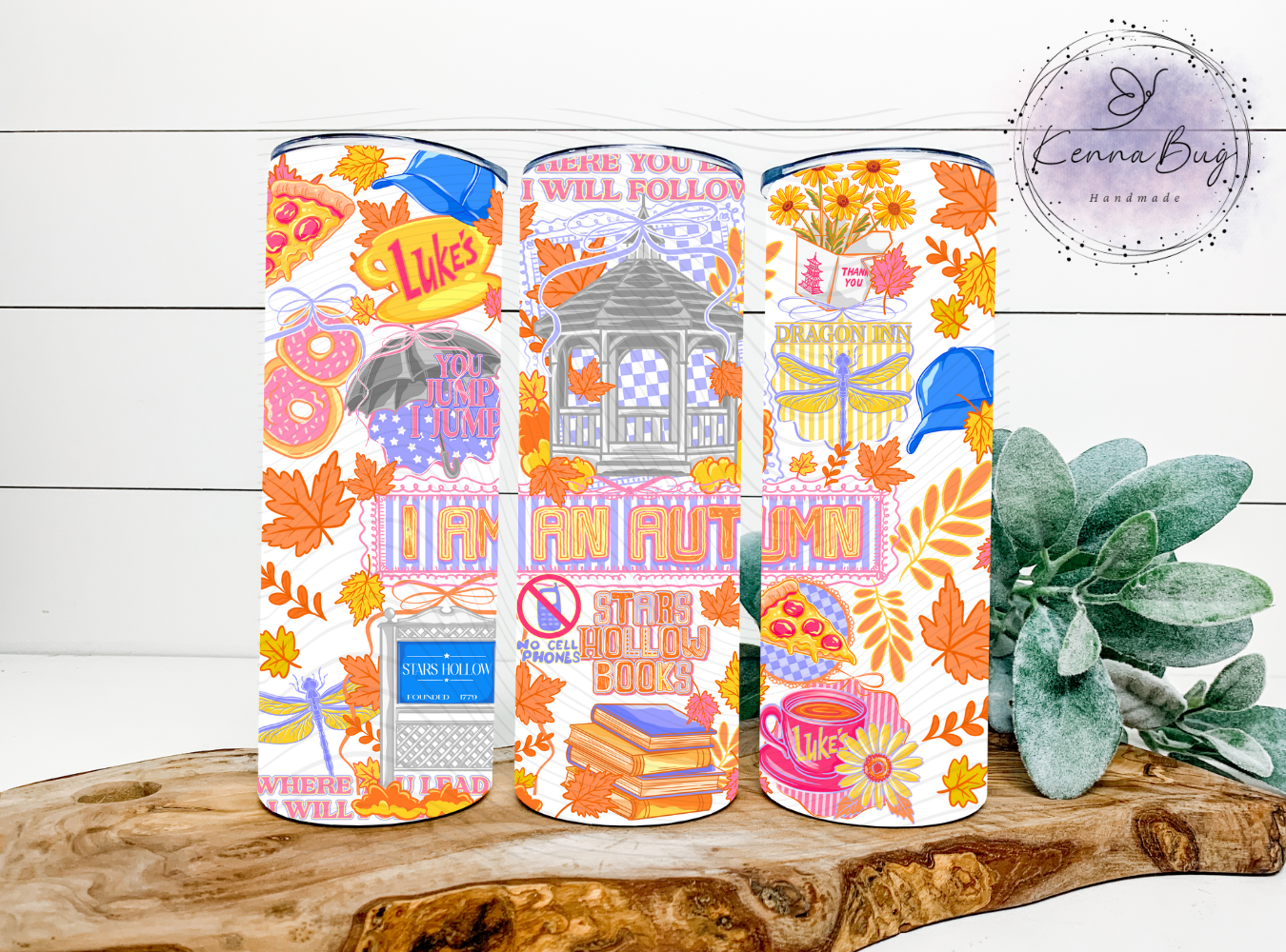 Lukes Diner, I am an Autumn, 2000's Drama, Sublimation Tumbler Transfer, 20 oz Tumbler Wrap, Ready to press, Heat Transfer, Sublimation Cup Wrap