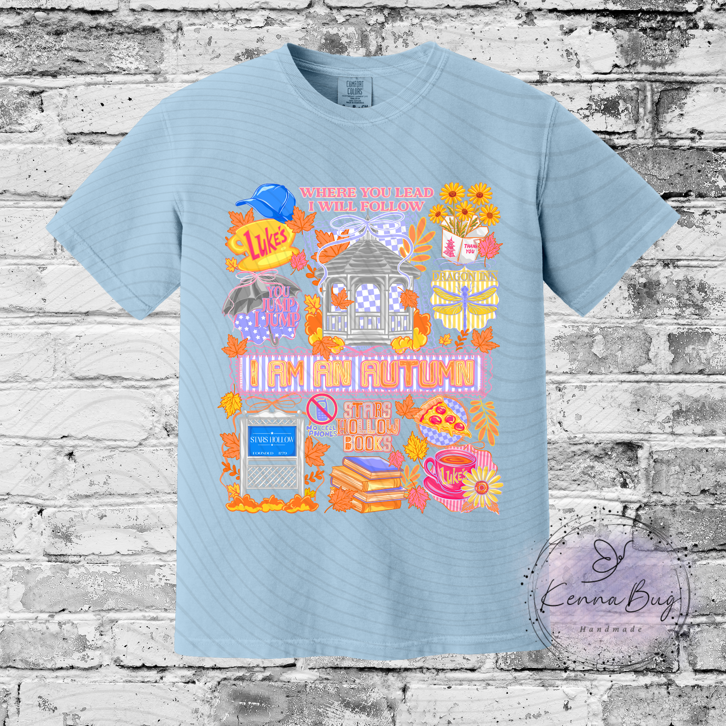Lukes, I am an Autumn, Custom T-Shirt, Pick your Color, Graphic Tee, Comfort Colors 1717