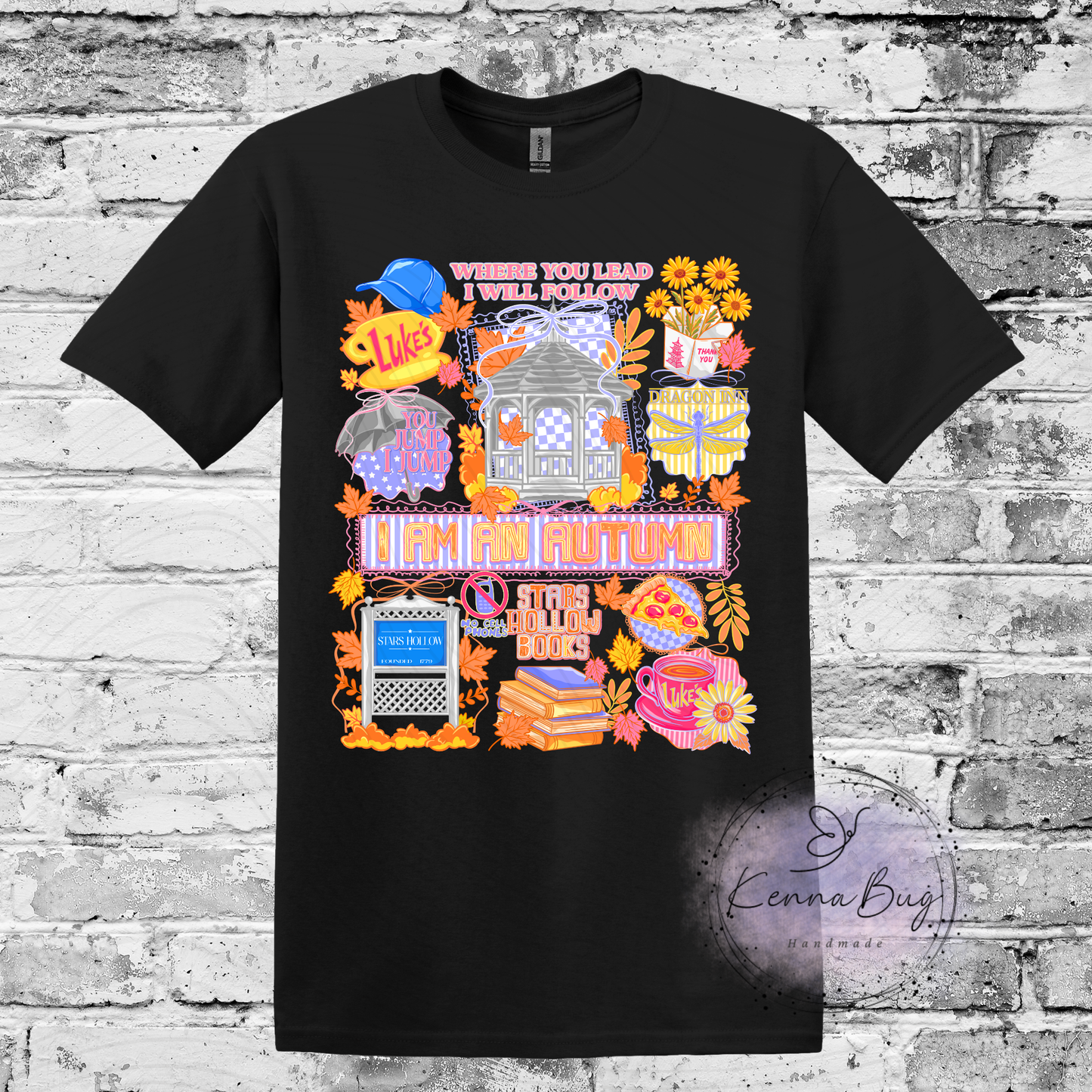 Lukes Diner, I am an Autumn, Custom T-Shirt, Pick your Color, Gildan Soft Style