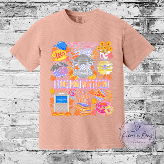 Lukes, I am an Autumn, Custom T-Shirt, Pick your Color, Graphic Tee, Comfort Colors 1717