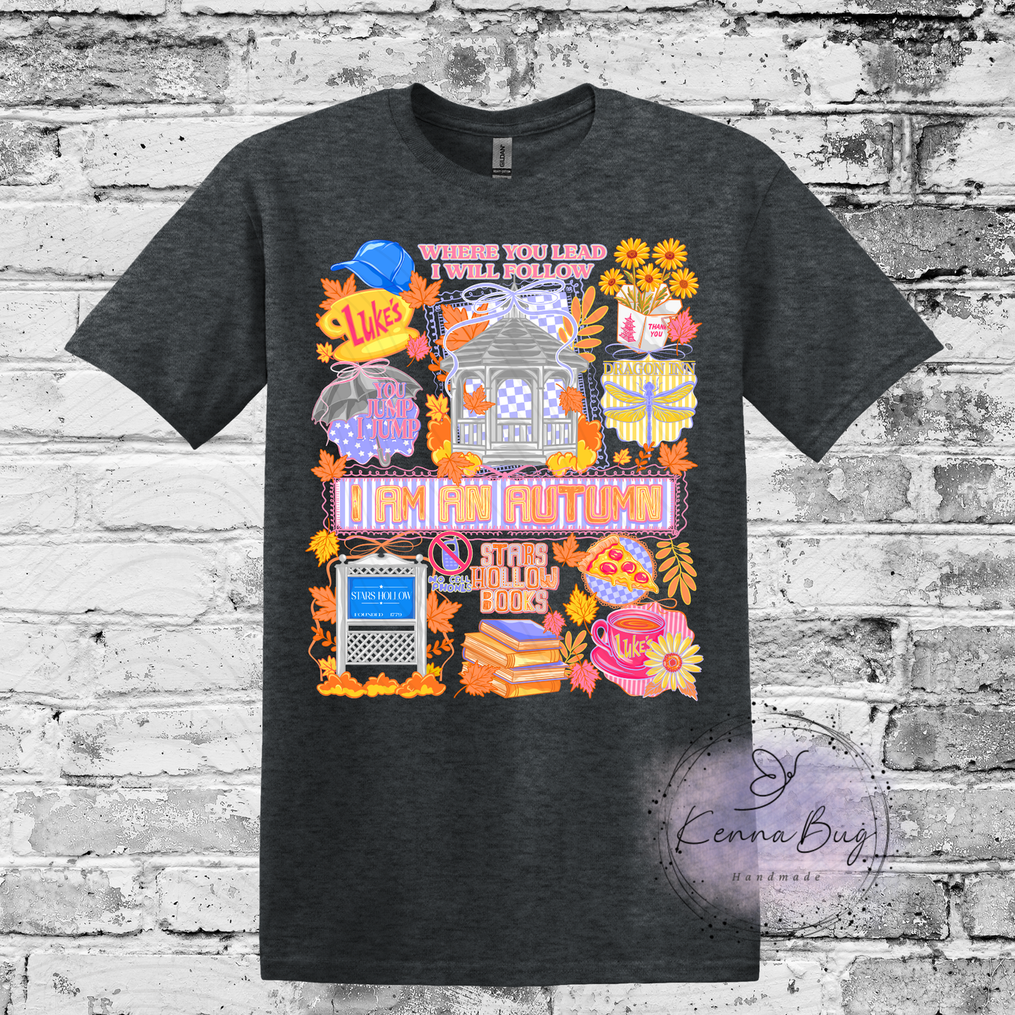 Lukes Diner, I am an Autumn, Custom T-Shirt, Pick your Color, Gildan Soft Style