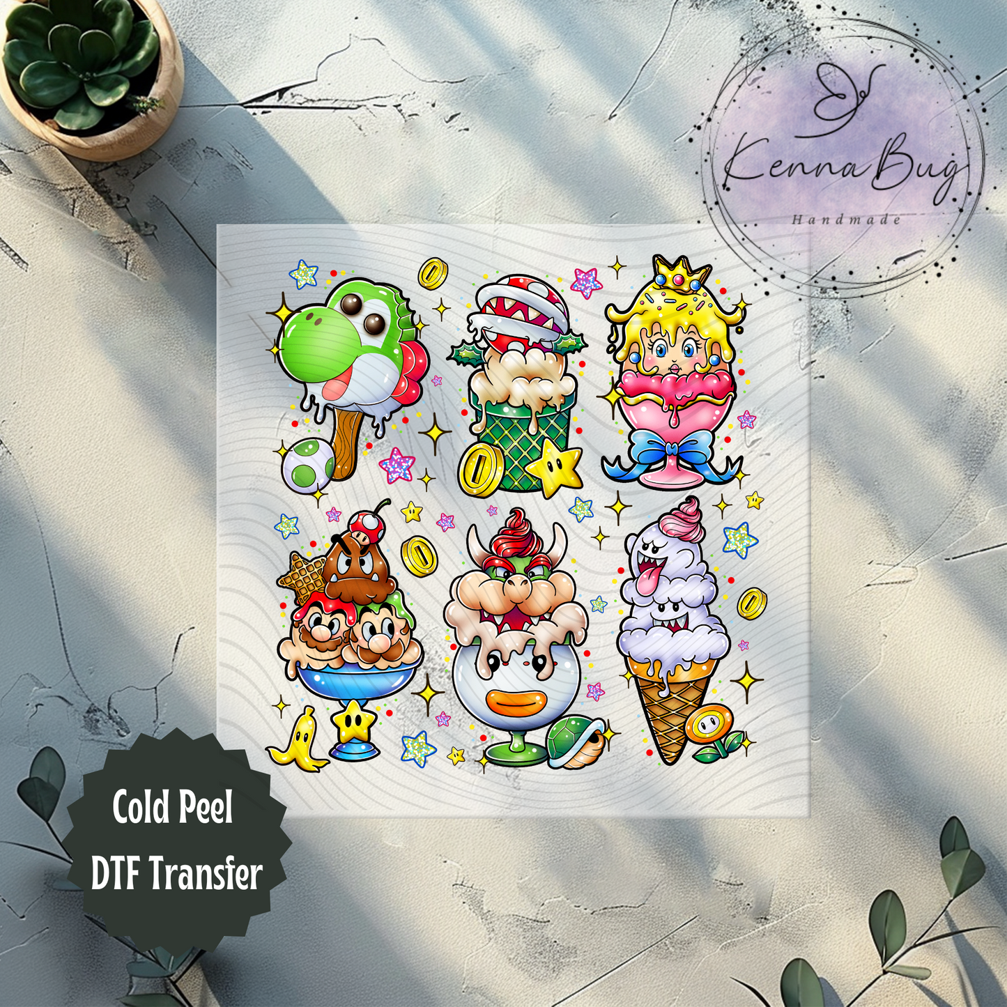 Gamer, Ice cream, Summer, DTF Transfer, Ready to Press, Shirt Transfer, Heat Transfer, Direct to film Transfer