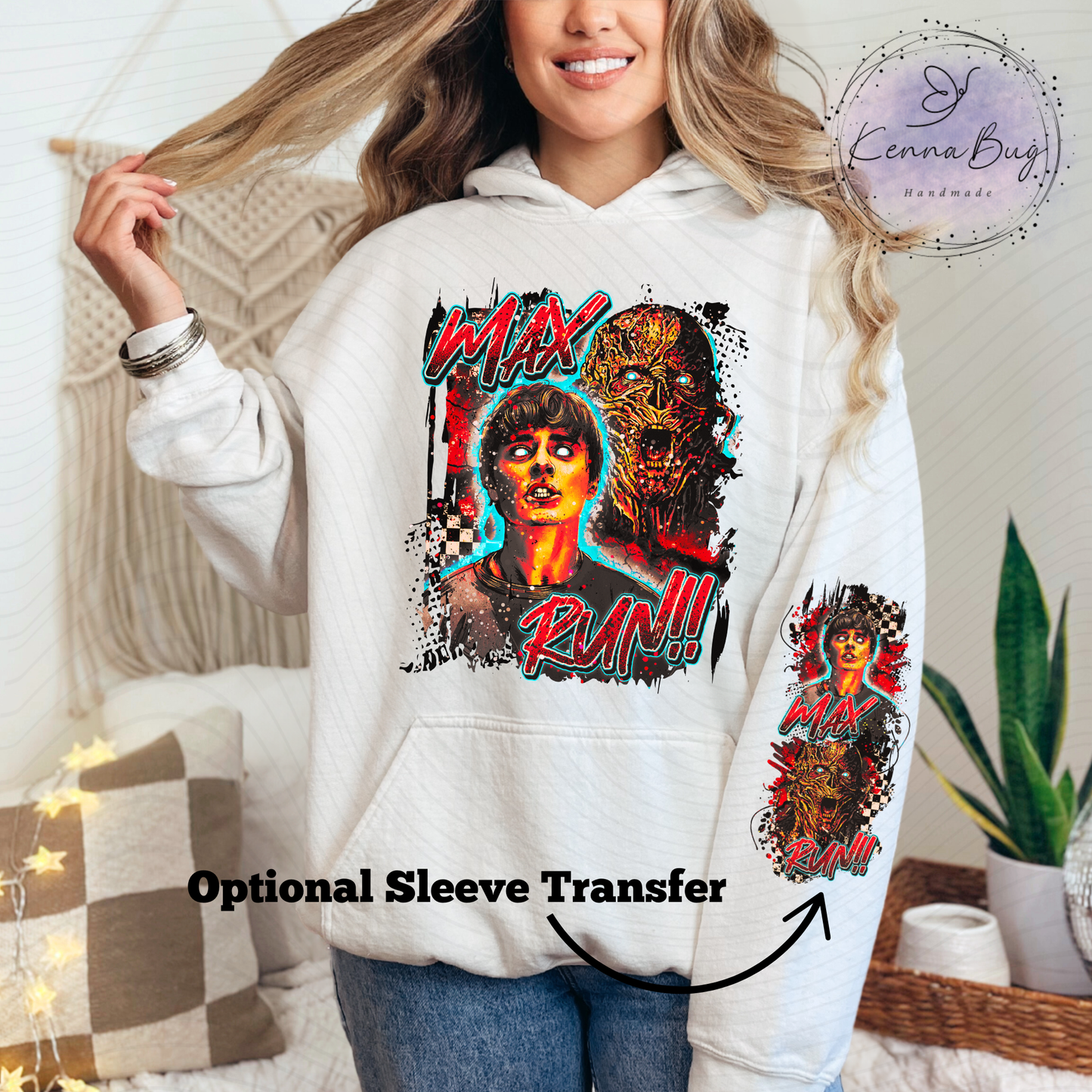 Max Run, Stranger, DTF Transfer, Ready to Press, Shirt Transfer, Heat Transfer, Direct to film Transfer