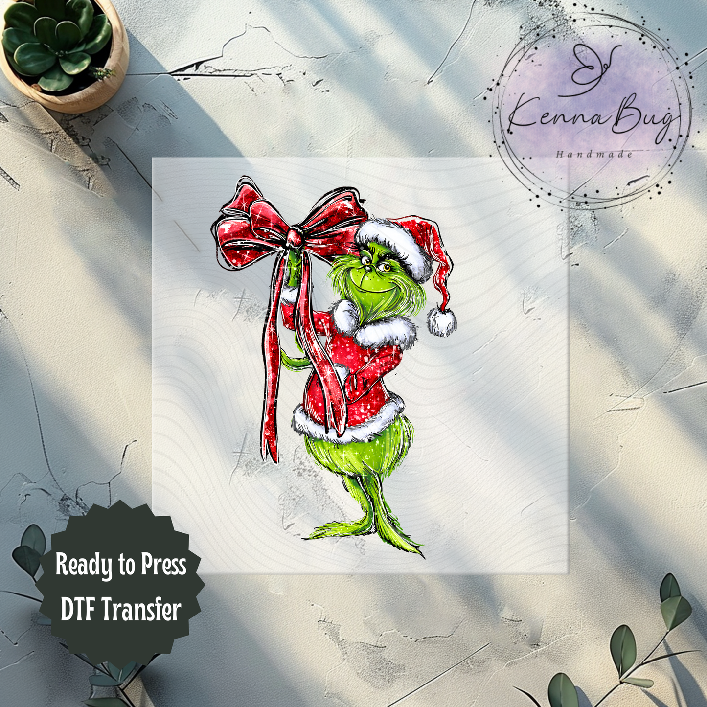 Christmas Mean One with Bow, DTF Transfer, Ready to Press, Shirt Transfer, Heat Transfer, Direct to film Transfer