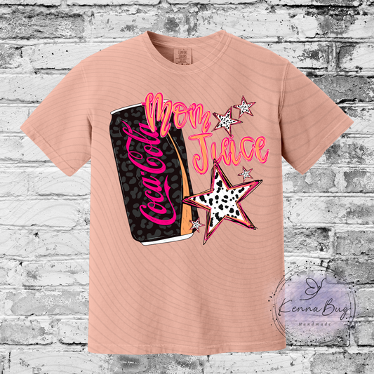 Mom Juice, Cola, Custom T-Shirt, Pick your Color, Graphic Tee, Comfort Colors 1717
