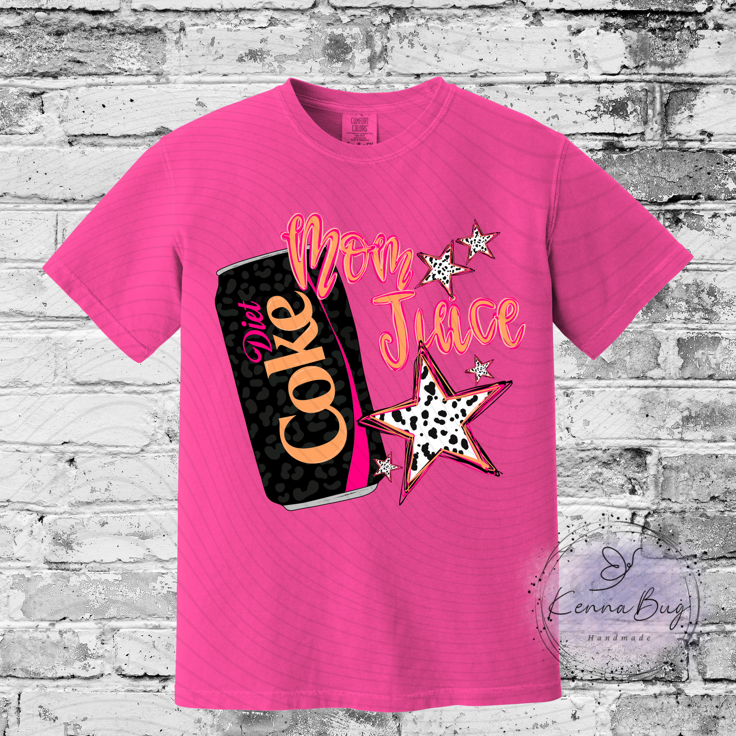 Mom Juice, Diet Cola, Custom T-Shirt, Pick your Color, Graphic Tee, Comfort Colors 1717