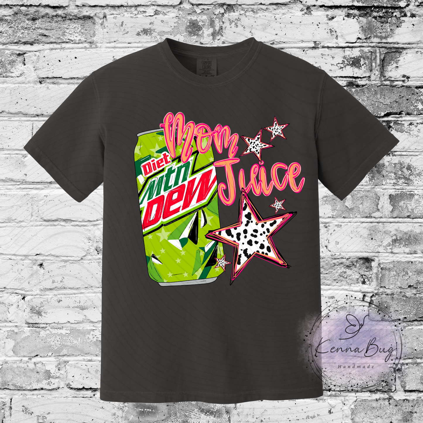 Mom Juice, Diet Dew, Custom T-Shirt, Pick your Color, Graphic Tee, Comfort Colors 1717