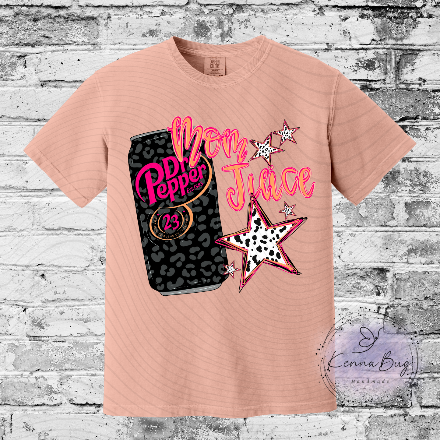 Mom Juice, Dr P, Custom T-Shirt, Pick your Color, Graphic Tee, Comfort Colors 1717