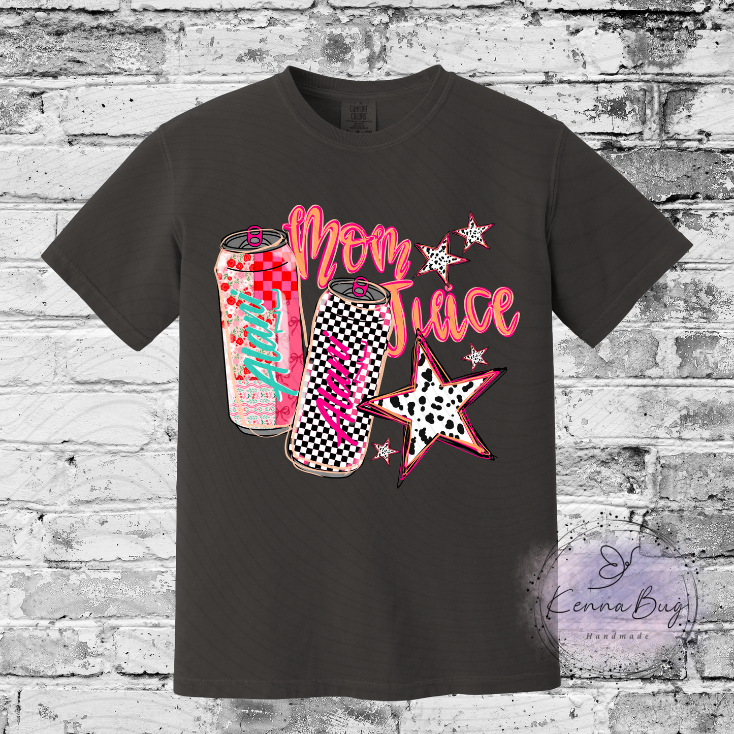 Mom Juice, Energy Drink, Custom T-Shirt, Pick your Color, Graphic Tee, Comfort Colors 1717