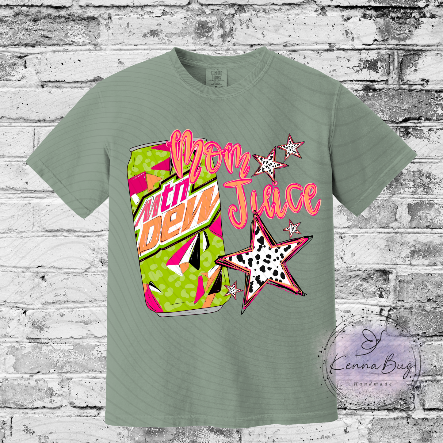 Mom Juice, Dew, Custom T-Shirt, Pick your Color, Graphic Tee, Comfort Colors 1717
