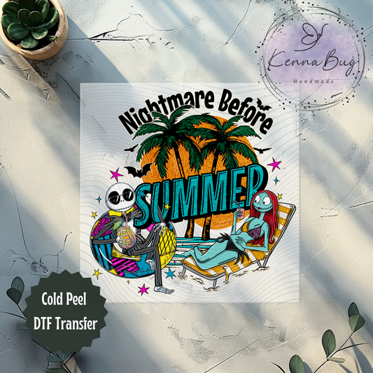 Nightmare Before Summer, Jack, DTF Transfer, Ready to Press, Shirt Transfer, Heat Transfer, Direct to film Transfer