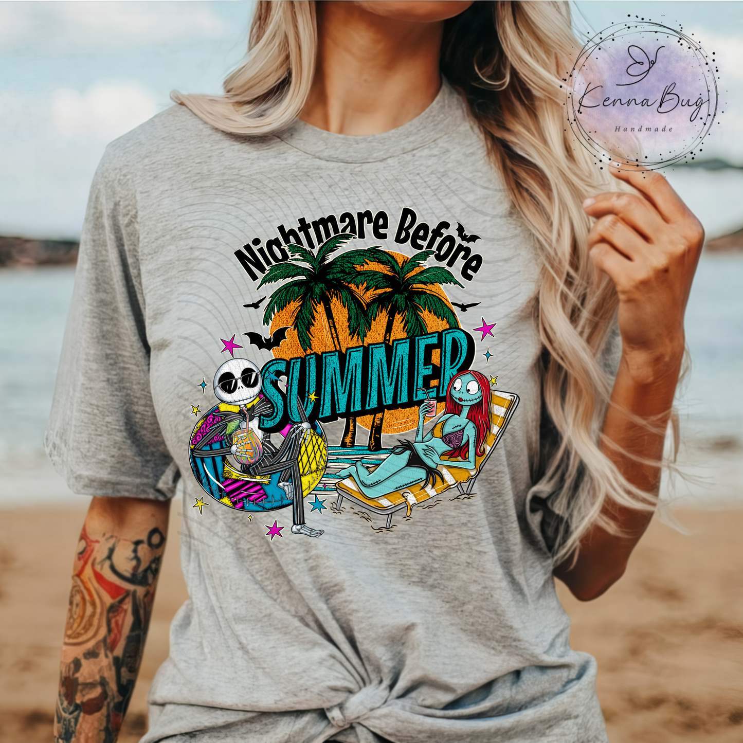 Nightmare Before Summer, Jack, DTF Transfer, Ready to Press, Shirt Transfer, Heat Transfer, Direct to film Transfer