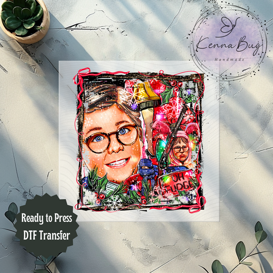 Oh Fudge, Christmas Story, Selfie, DTF Transfer, Ready to Press, Shirt Transfer, Heat Transfer, Direct to film Transfer