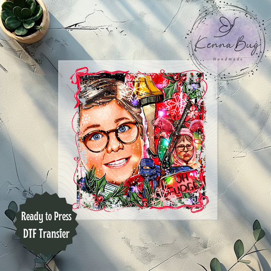 Oh Fudge, Christmas Story, Selfie, No Outline, DTF Transfer, Ready to Press, Shirt Transfer, Heat Transfer, Direct to film Transfer