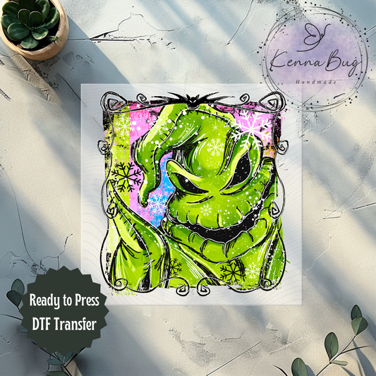 Oogie, Nightmares, Christmas Movie, DTF Transfer, Ready to Press, Shirt Transfer, Heat Transfer, Direct to film Transfer