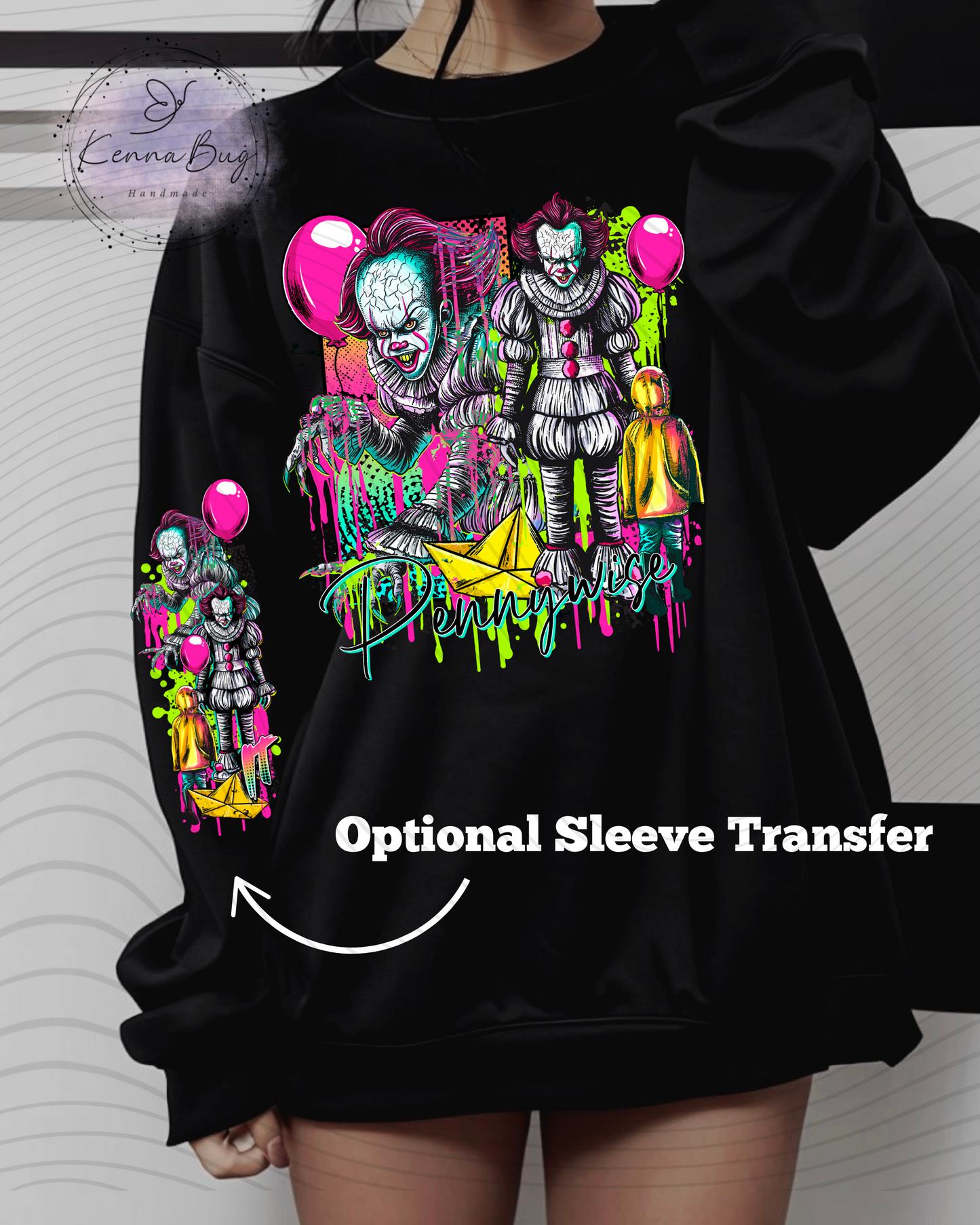 Killer Clown, Horror Movie, DTF Transfer, Ready to Press, Shirt Transfer, Heat Transfer, Direct to film Transfer