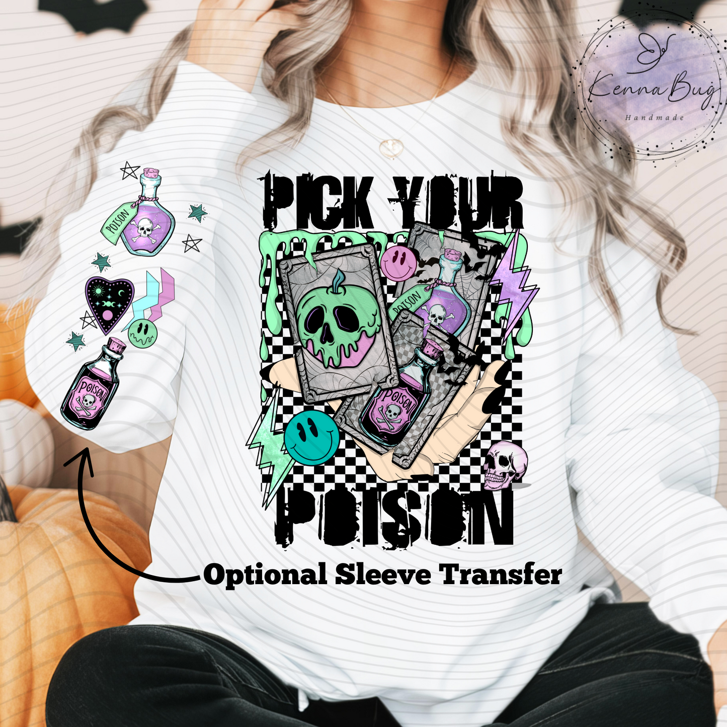 Pick Your Poison, Poison Apple, Villains, DTF Transfer, Ready to Press, Shirt Transfer, Heat Transfer, Direct to film Transfer