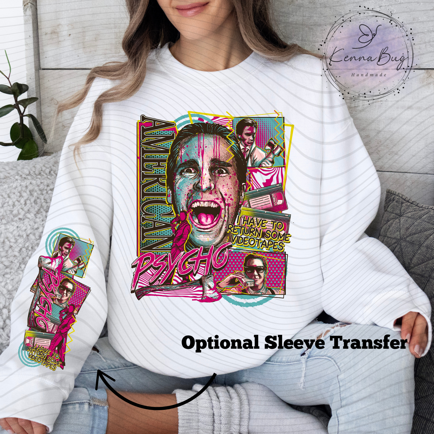 American Psycho, Horror Movie, DTF Transfer, Ready to Press, Shirt Transfer, Heat Transfer, Direct to film Transfer