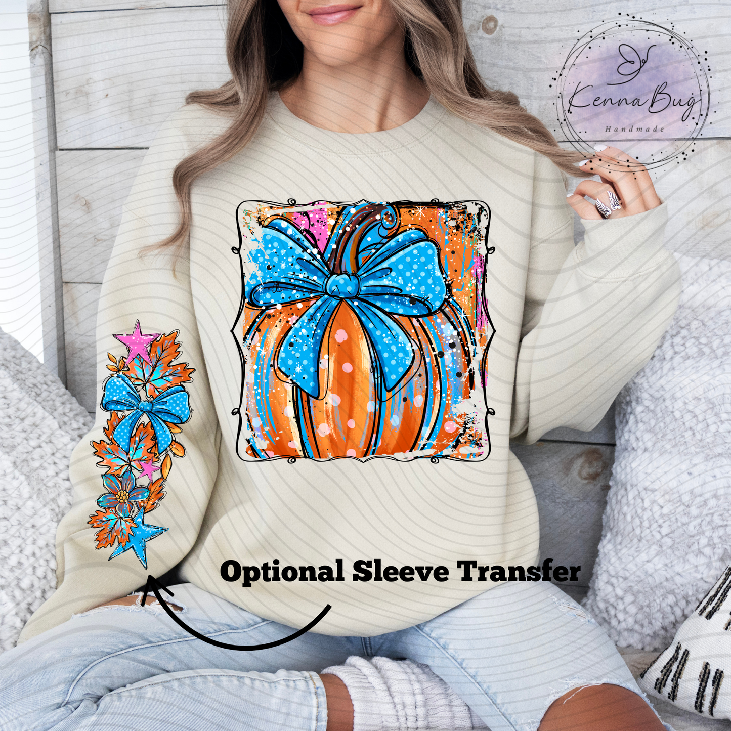 Blue Pumpkin Selfie, Fall, DTF Transfer, Ready to Press, Shirt Transfer, Heat Transfer, Direct to film Transfer