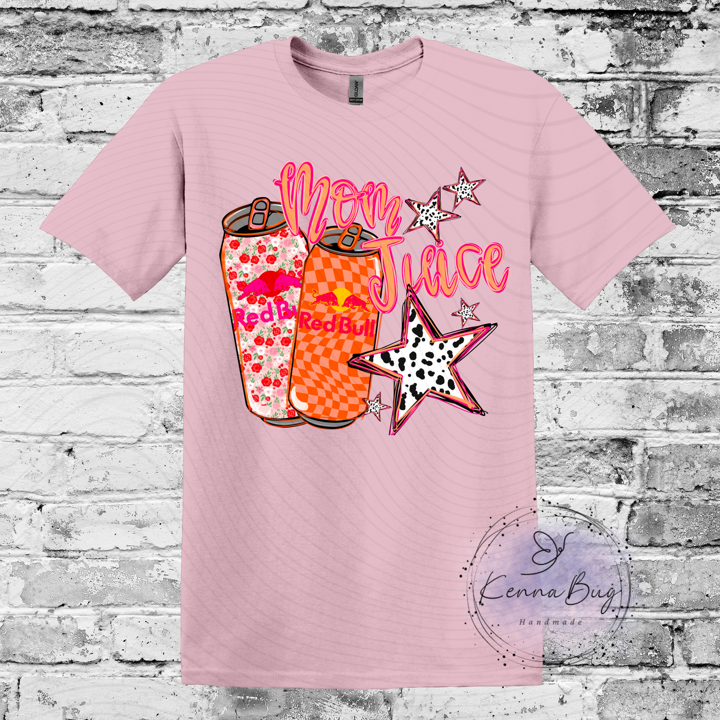 Mom Juice, Energy Drink RB, Custom T-Shirt, Pick your Color, Graphic Tee, Gildan Soft Style