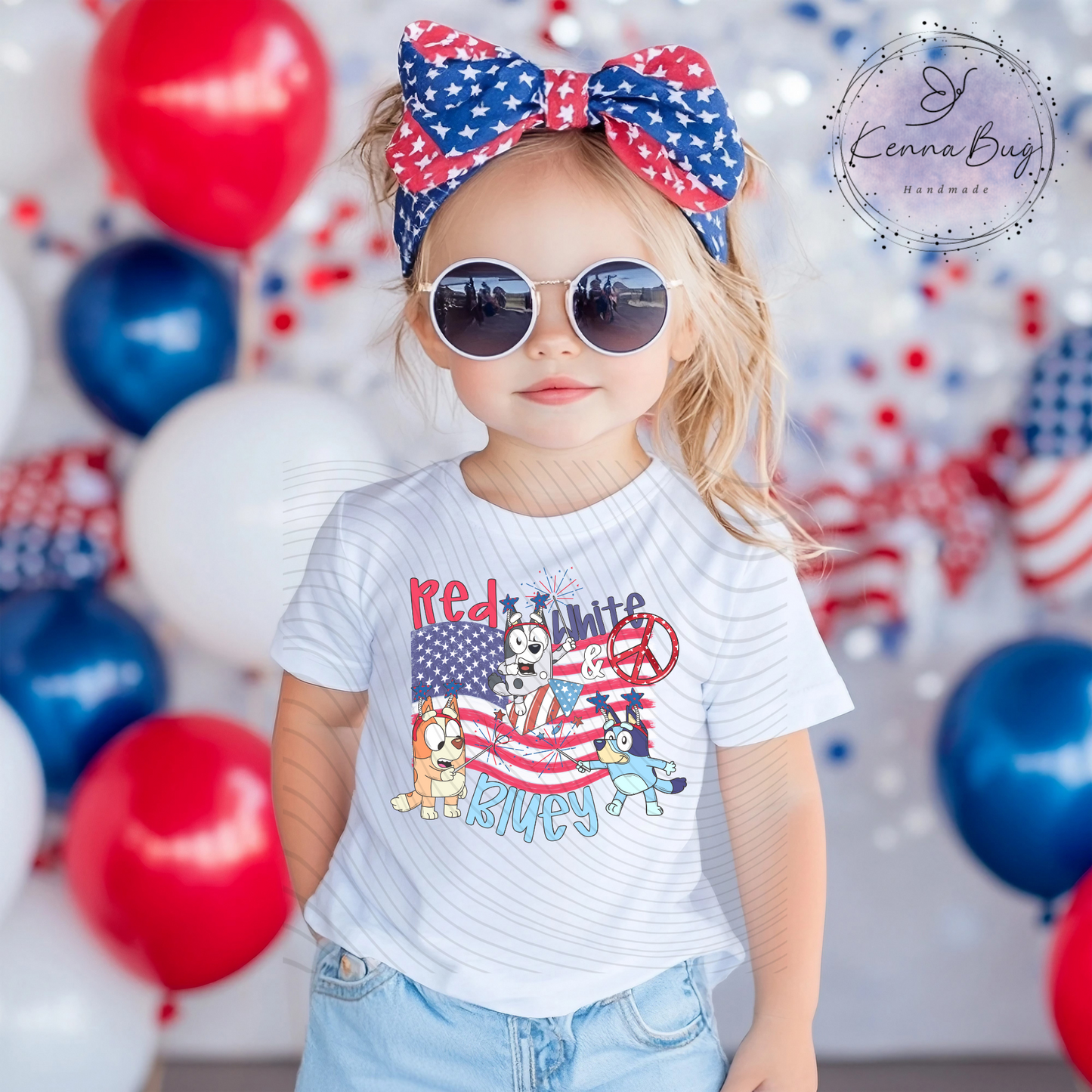 Red, White and Blue Dog, America, 4th Of July, Patriotic, DTF Transfer, Ready to Press, Shirt Transfer, Heat Transfer, Direct to film Transfer