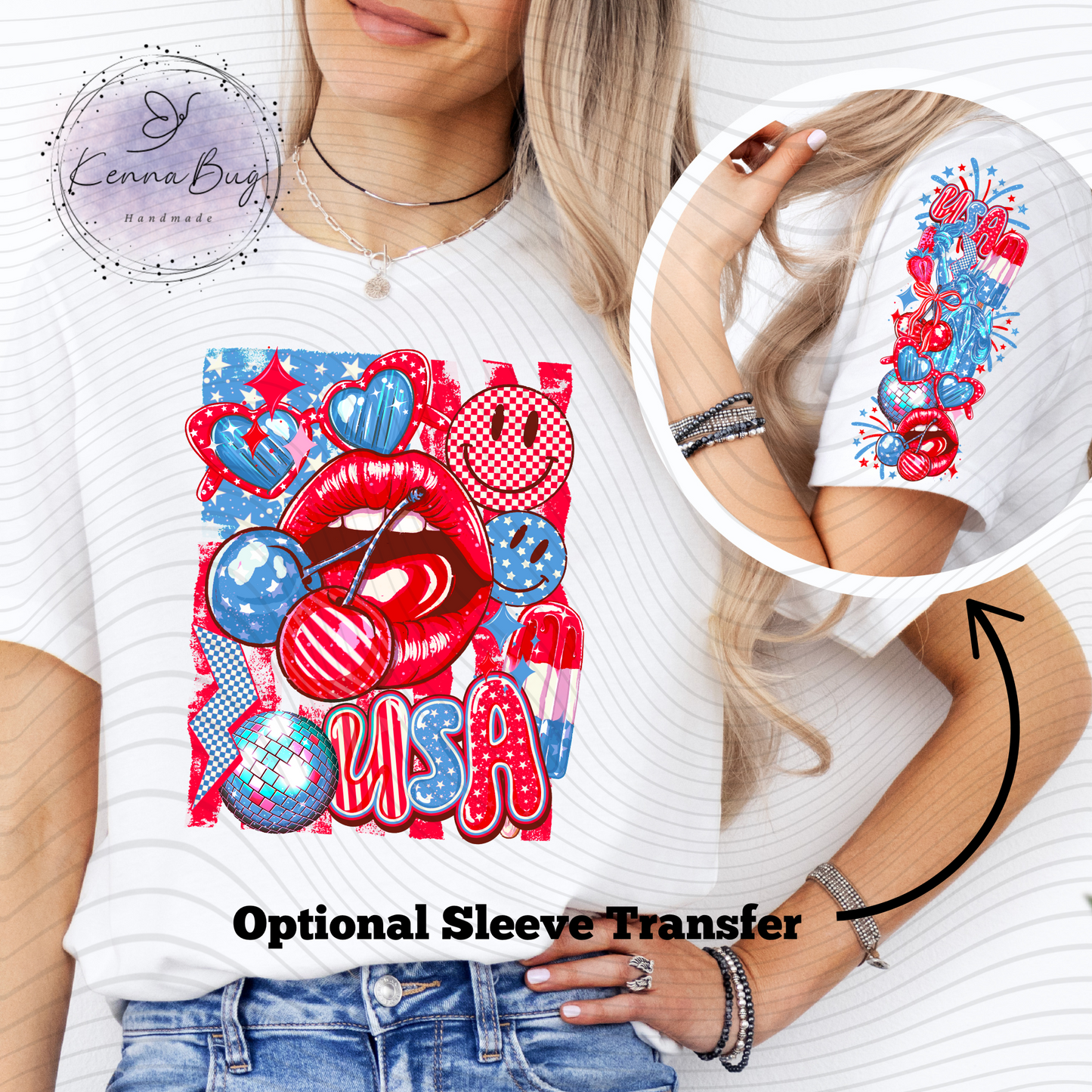 Retro USA, Bomb Pop, 4th of July, DTF Transfer, Ready to Press, Shirt Transfer, Heat Transfer, Direct to film Transfer