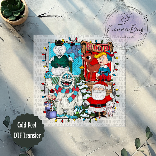 Classic Christmas Movie, Reindeer, Santa, DTF Transfer, Ready to Press, Shirt Transfer, Heat Transfer, Direct to film Transfer