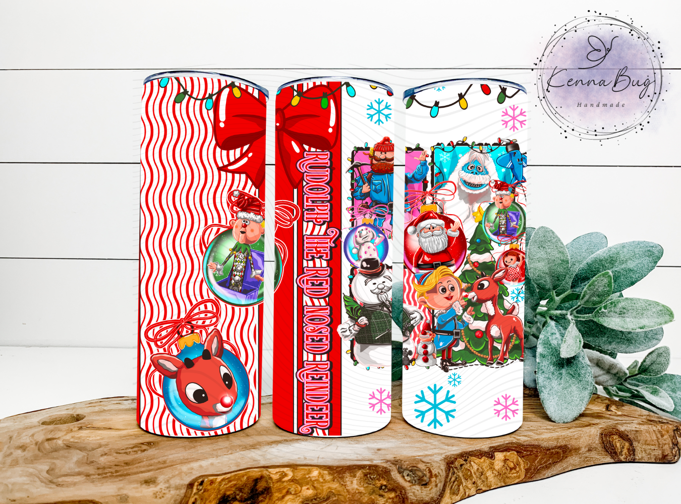 Christmas Classic, Rudolph, Santa Claus, Yeti, Sublimation Tumbler Transfer, 20 oz Tumbler Wrap, Ready to press, Heat Transfer, Sublimation Cup Wrap