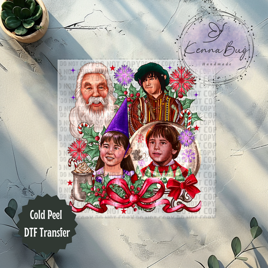 Santa Clause, Christmas Movie, DTF Transfer, Ready to Press, Shirt Transfer, Heat Transfer, Direct to film Transfer