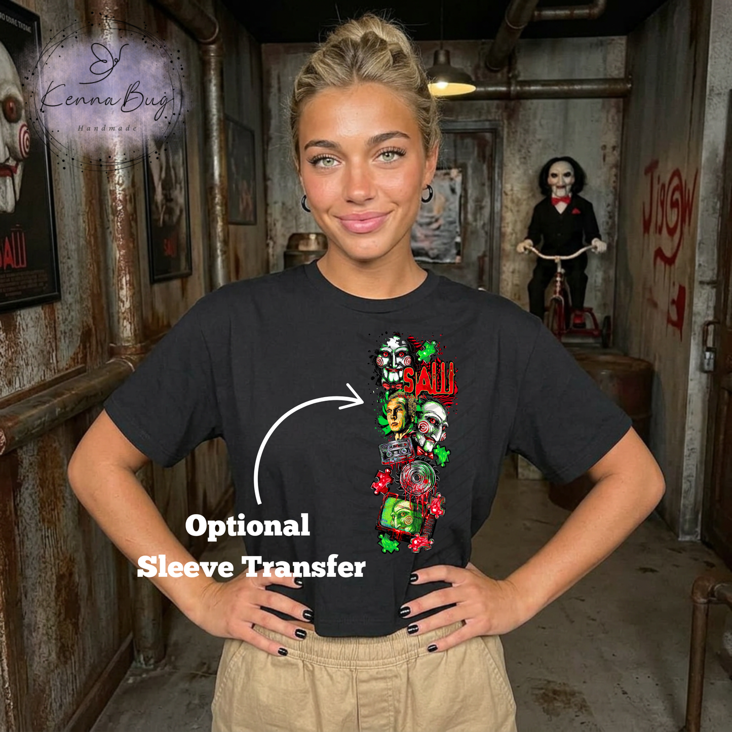 Saw, Horror Movie, DTF Transfer, Ready to Press, Shirt Transfer, Heat Transfer, Direct to film Transfer