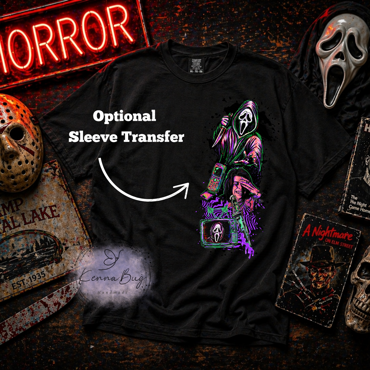 Trust no one, Horror Movie, DTF Transfer, Ready to Press, Shirt Transfer, Heat Transfer, Direct to film Transfer