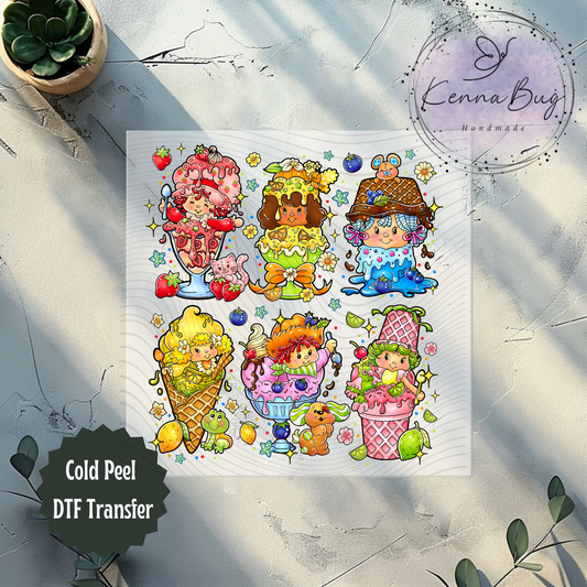 Shortcake, Ice cream, Summer, Strawberry, DTF Transfer, Ready to Press, Shirt Transfer, Heat Transfer, Direct to film Transfer