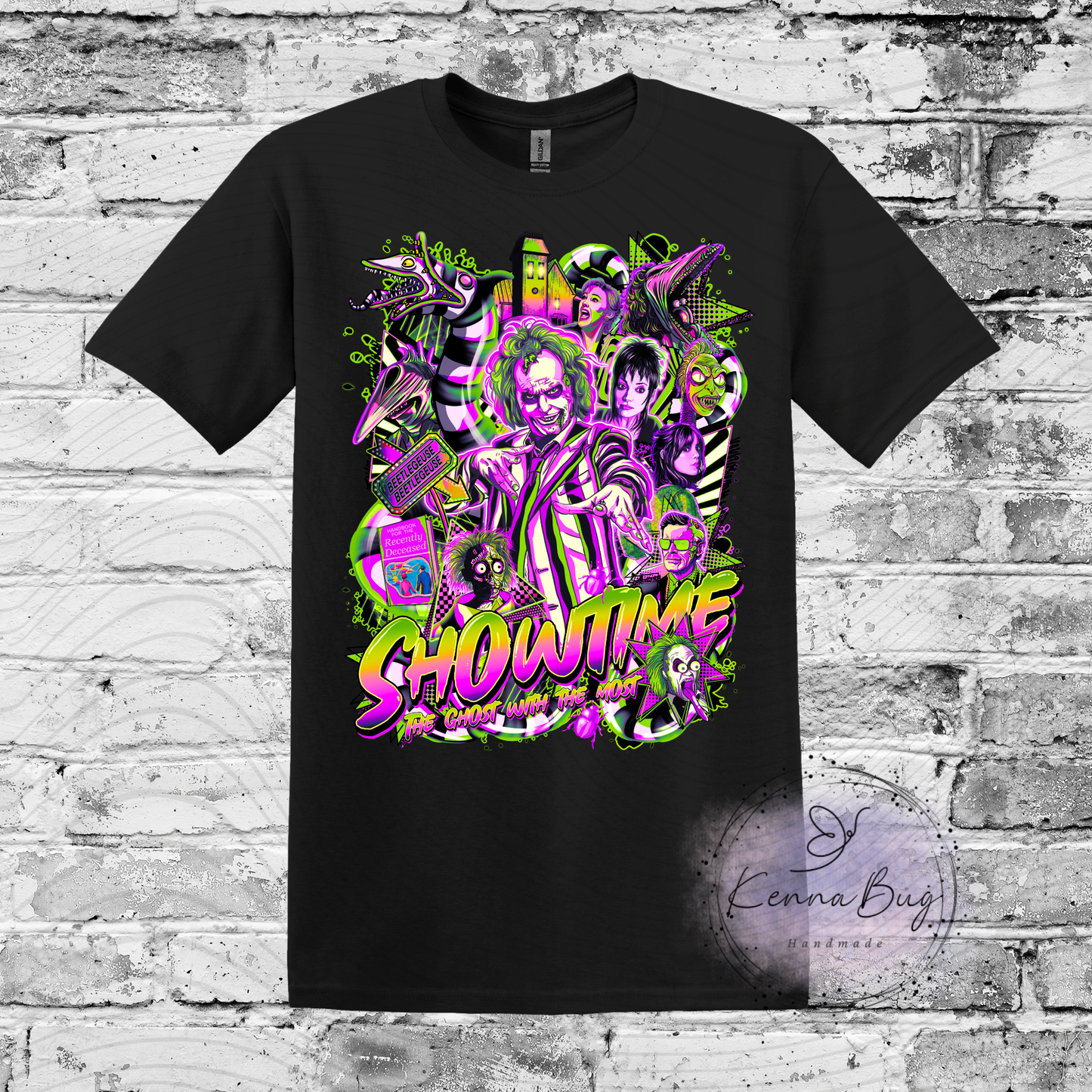 Show Time, Ghost with the Most, Custom T-Shirt, Pick your Color, Gildan Soft Style