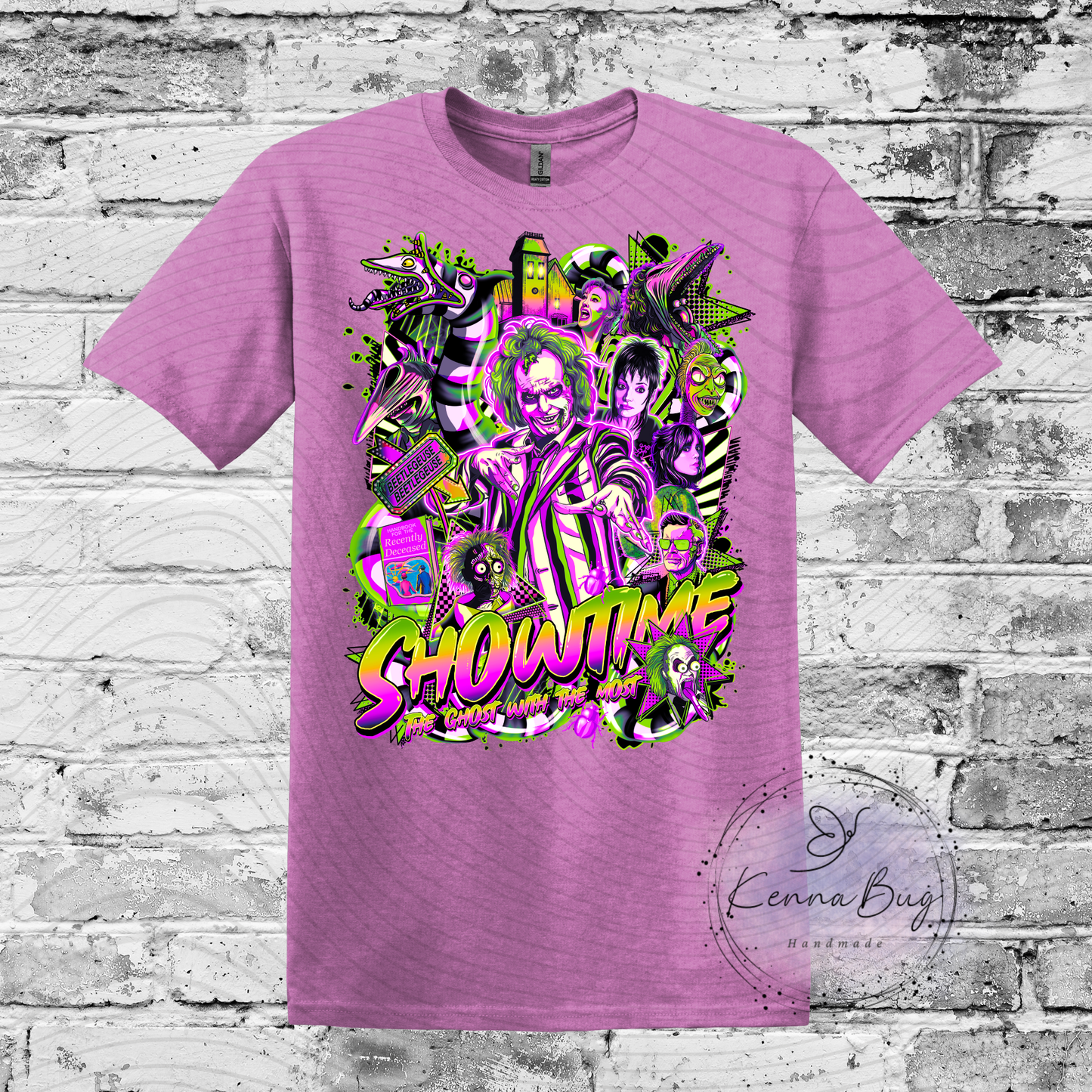 Show Time, Ghost with the Most, Custom T-Shirt, Pick your Color, Gildan Soft Style