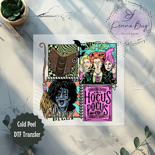 Sistas, Spell Book, Magic Book, Witches, Billy, Halloween, DTF Transfer, Ready to Press, Shirt Transfer, Heat Transfer, Direct to film Transfer