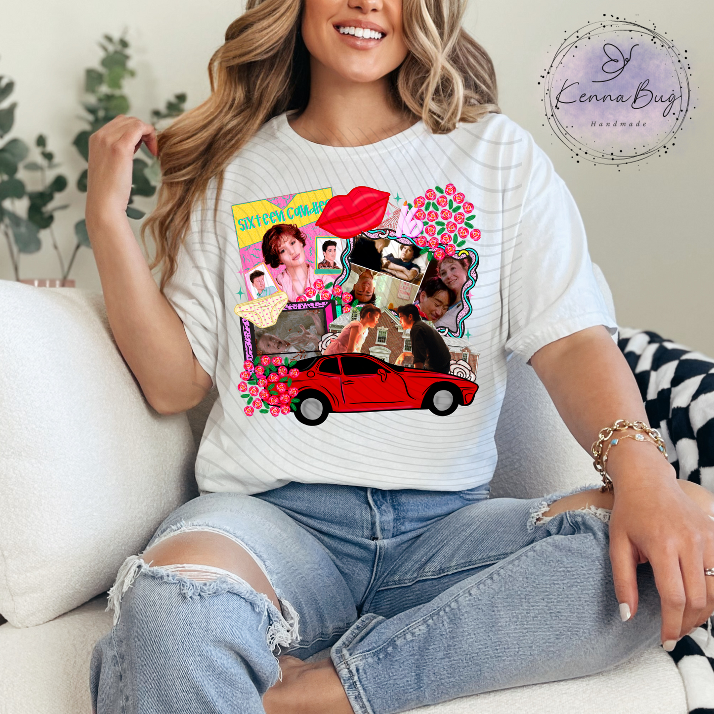 Classic 80's Movie, Sixteen Candles, Movie Collage, DTF Transfer, Ready to Press, Shirt Transfer, Heat Transfer, Direct to film Transfer