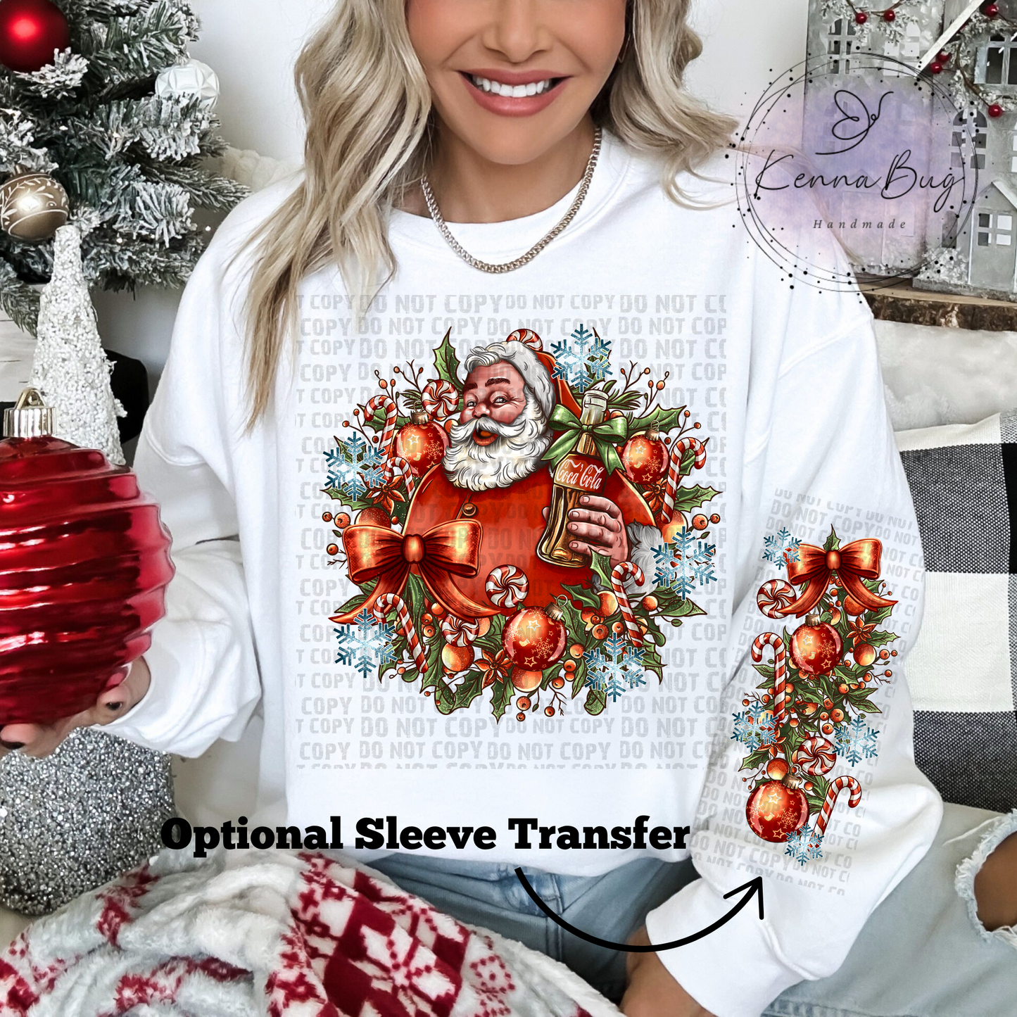 Classic Soda Santa, Christmas, DTF Transfer, Ready to Press, Shirt Transfer, Heat Transfer, Direct to film Transfer